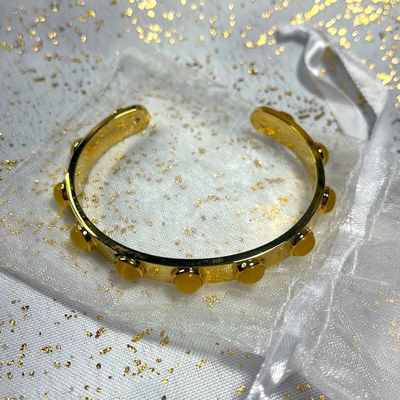 Kate spade bangle bracelet NWOT yellow gold - Picture 6 of 7